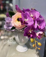 Интерьерная композиция из искусственных  цветов и сухоцветов Nimfea Flowers Boutique